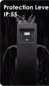 floor mounting ac ev charger dual gun 22kw/43kw level 2