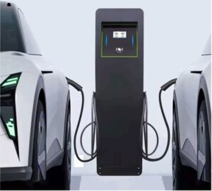 floor mounting ac ev charger dual gun 22kw/43kw level 2