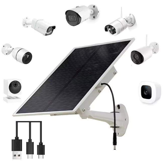 dc volt solar panel single pole mount with lifepo4 battery